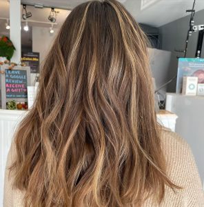 foil ayage hair highlight