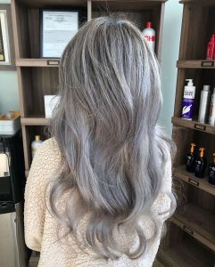 Bayalage hair highlight