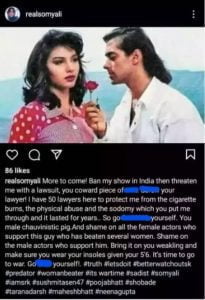 salman khan ex girlfriend somy ali accuses him of physical abuse