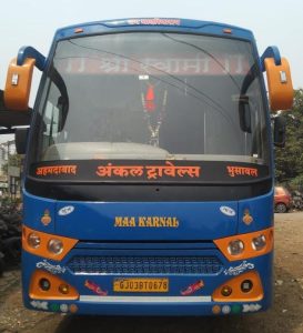  70 thousand worth of foreign liquor was seized from the luxury bus.