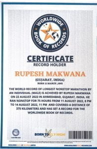 Young Man from Ahmedabad Who Left Delhi's India Gate Reached Kamrej in 95 days.