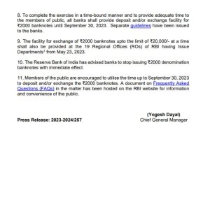 Biggest news: Banning of 2000 rupees note